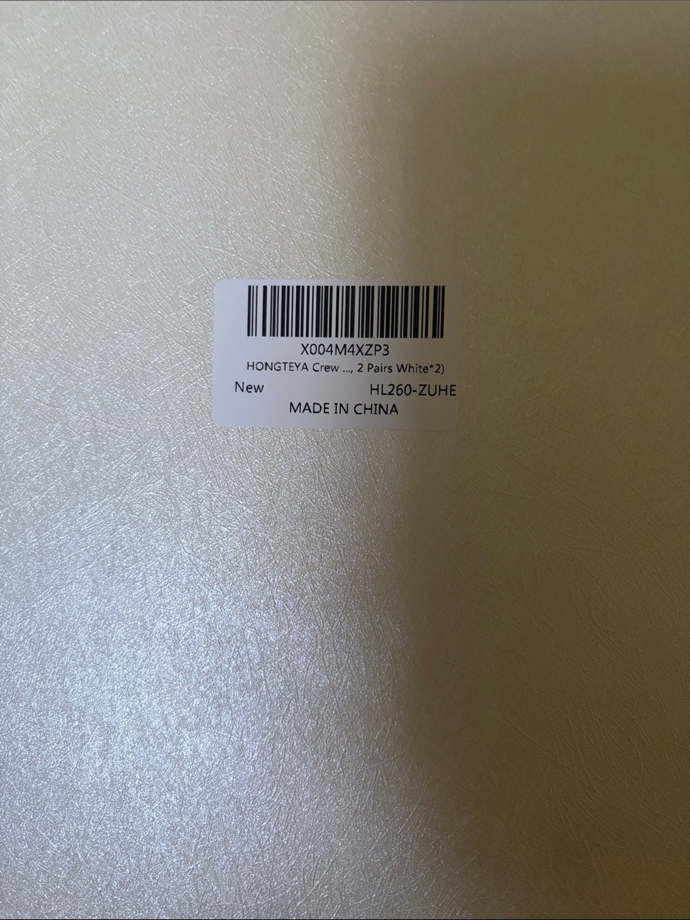Slouch sock white NWT